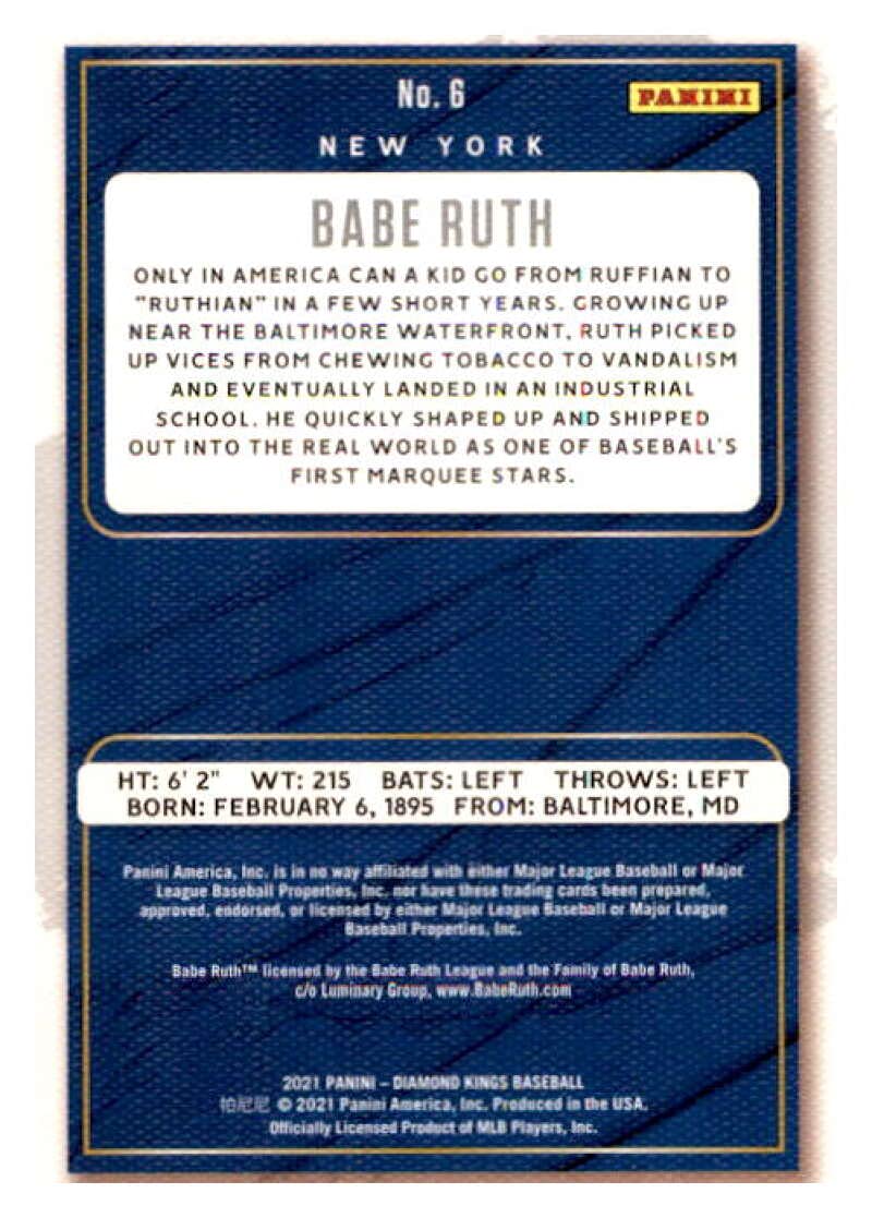 + Babe Ruth 2021 Panini Diamond Kings Card