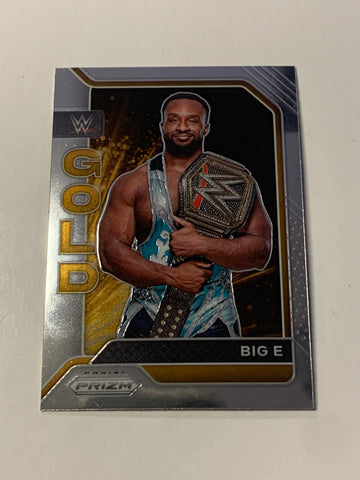 Big E 2022 WWE Prizm “Gold” Insert Card