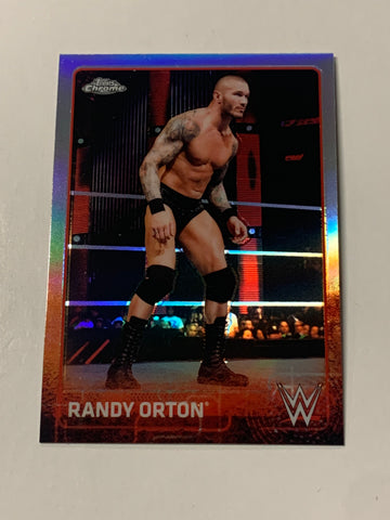 Randy Orton 2015 WWE Topps Chrome REFRACTOR Card