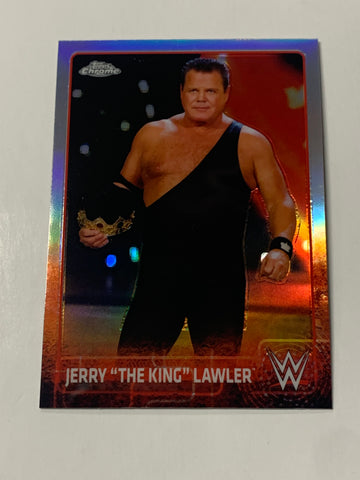 “The King” Jerry Lawler 2015 WWE Topps Chrome REFRACTOR Card