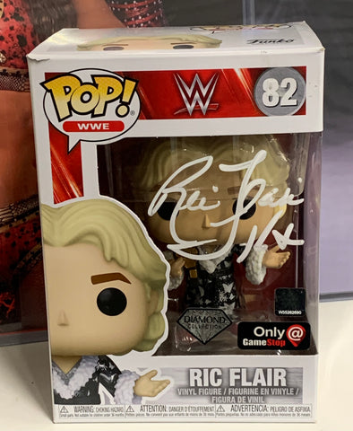 Ric Flair SIGNED WWE Funko Pop GameStop Exclusive “Diamond Collection” (JSA Authenticated)