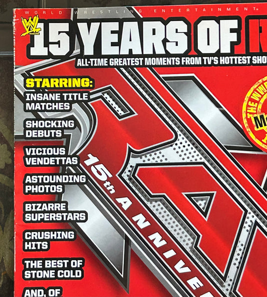 * WWE Magazine “RAW 15th Anniversary” 15 Years of RAW