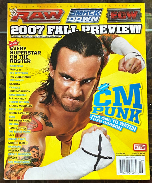 * WWE Magazine “2007 Fall Preview” (CM Punk)