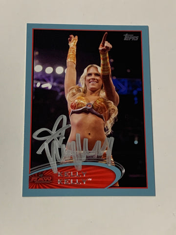 Kelly Kelly SIGNED 2012 WWE Topps Blue Parallel Card (Comes w/COA)