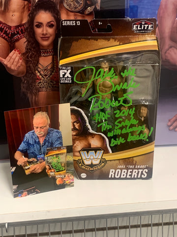 Jake “The Snake” Roberts SIGNED & Inscribed WWE Mattel Legends Series 13 Elite Action Figure (Comes w/COA)