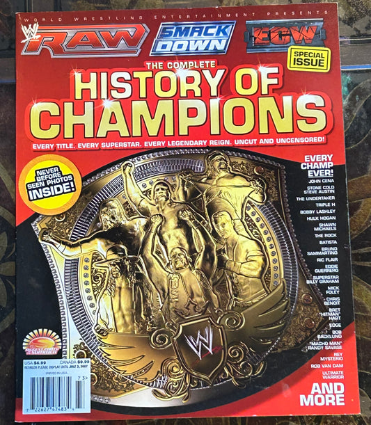 * WWE Magazine “The Complete History of Champions”