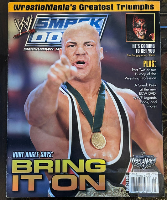 * WWE Smackdown Magazine March 2006 (Double Sided Chris Benoit Poster Inside)