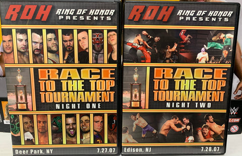 ROH Ring Of Honor DVD’s “Race To The Top Tournament Night 1 and 2” 2007 (Briscoes, Danielson, Genericho, Aries & so much more)!!!