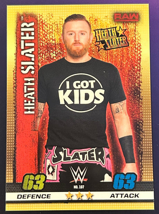 * Heath Slater 2017 WWE Topps Slam Attax Card