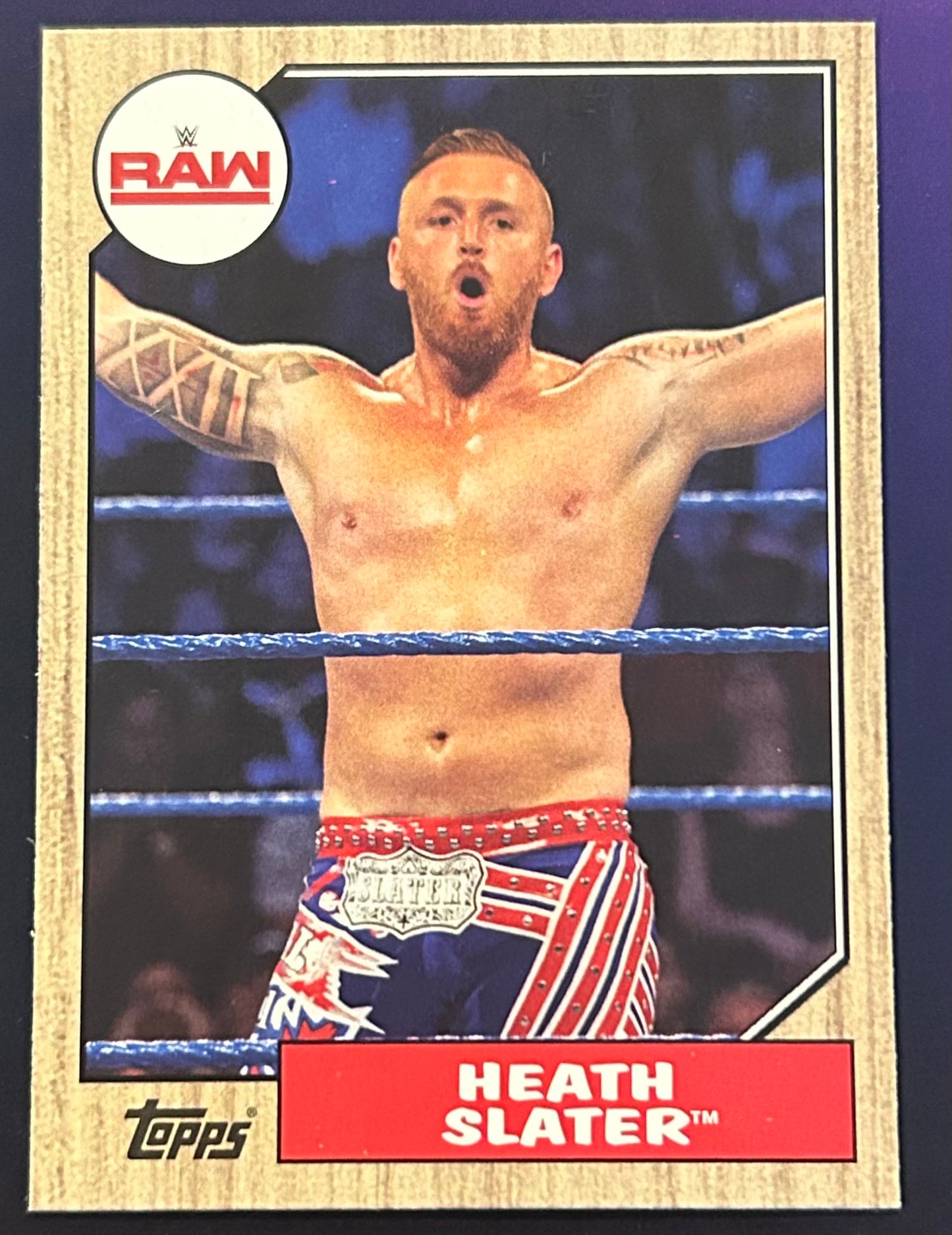 * Heath Slater 2017 WWE Topps Heritage Card