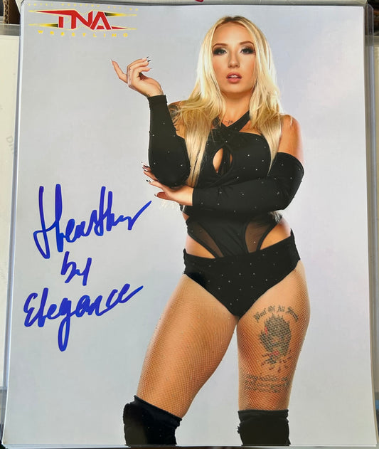 Heather By Elegance Signed 8x10 Color Photo (Comes w/COA)