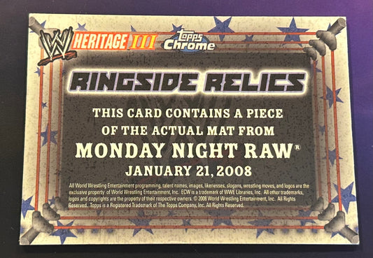 * Mickie James & Beth Phoenix 2008 WWE Topps Chrome “Ringside Relics” Card