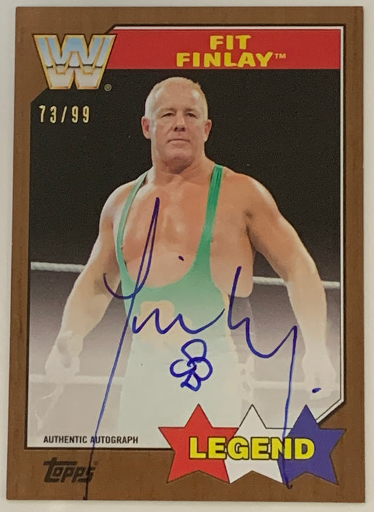 Finlay 2017 WWE Topps Heritage “Legend” SIGNED “On Card” Auto Card #73/99