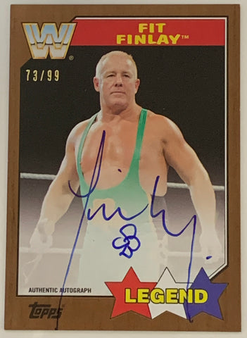 Finlay 2017 WWE Topps Heritage “Legend” SIGNED “On Card” Auto Card #73/99 (Awesome)!!!