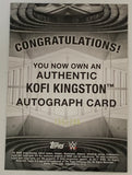 Kofi Kingston 2017 WWE Topps Signed “On Card” Auto #155/200 (New Day)!!!