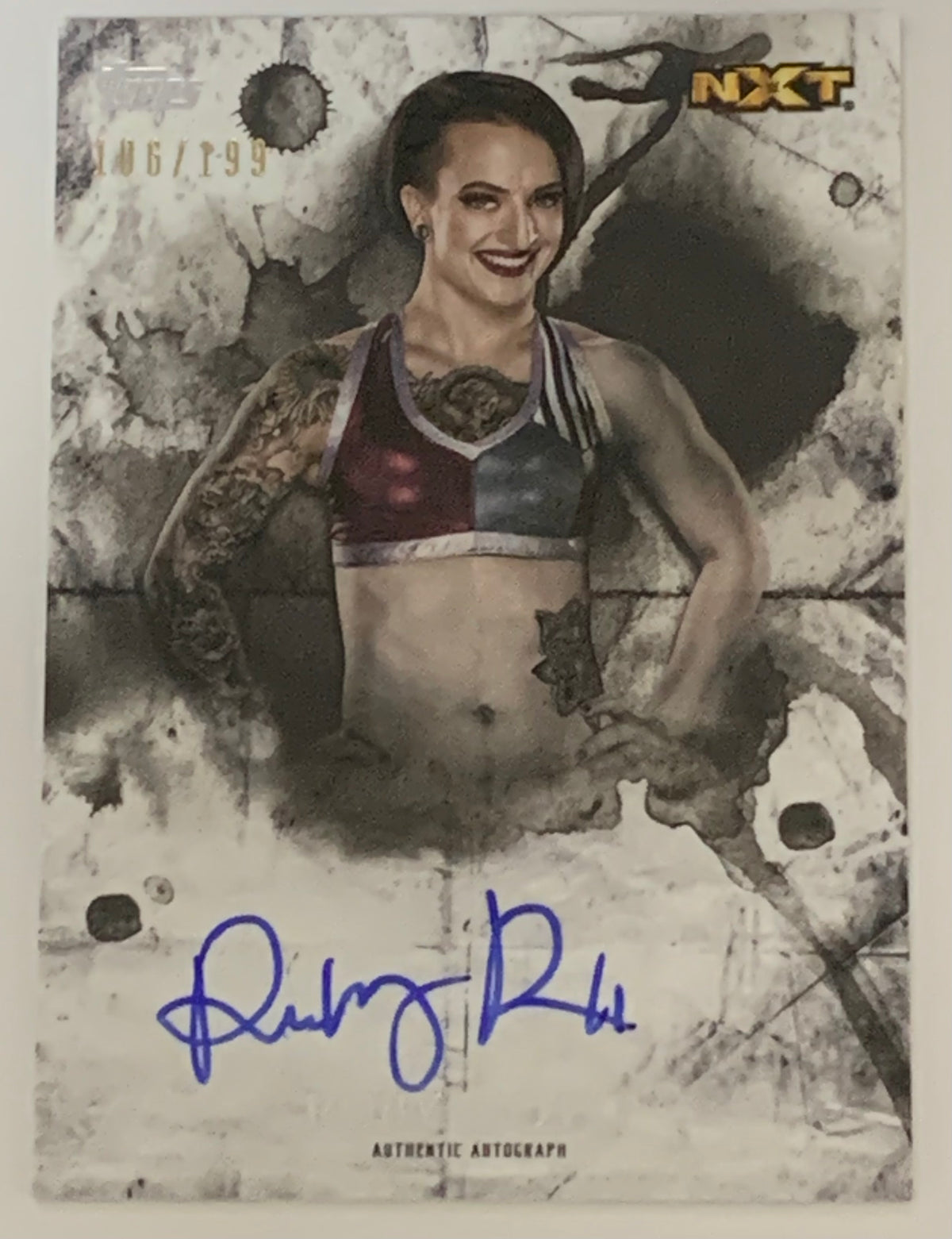 Autographed Photo Ruby Riott Ruby Riott 2018 WWE Topps Undisputed Signed On Card Auto #/199 Rookie ...
