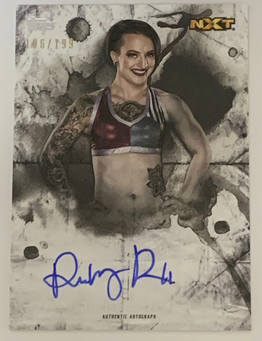 Ruby Riott 2018 WWE Topps Undisputed Signed On Card Auto #/199 Rookie
