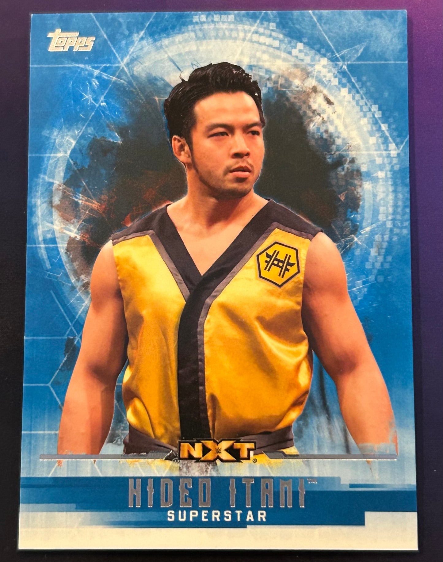 * Hideo Itami (Kenta) 2017 NXT WWE Topps Undisputed BLUE Variation Card