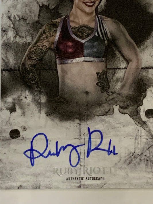Ruby Riott 2018 WWE Topps Undisputed Signed On Card Auto #/199 Rookie