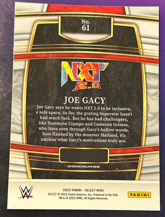 * Joe Gacy 2022 Panini Select NXT WWE Rookie Card (The Wyatt Sicks)