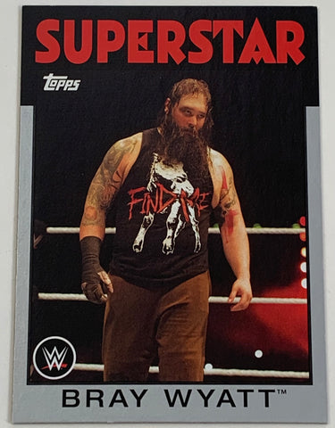 Bray Wyatt 2016 WWE Topps Heritage “Silver Parallel” Card #22/50 (Only 50 Made)!!!