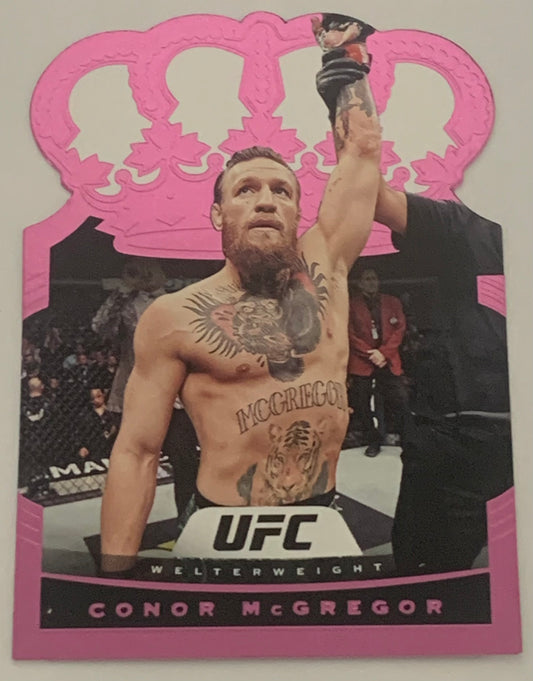Conor McGregor 2021 UFC Panini Chronicles Crown Royale PINK Card
