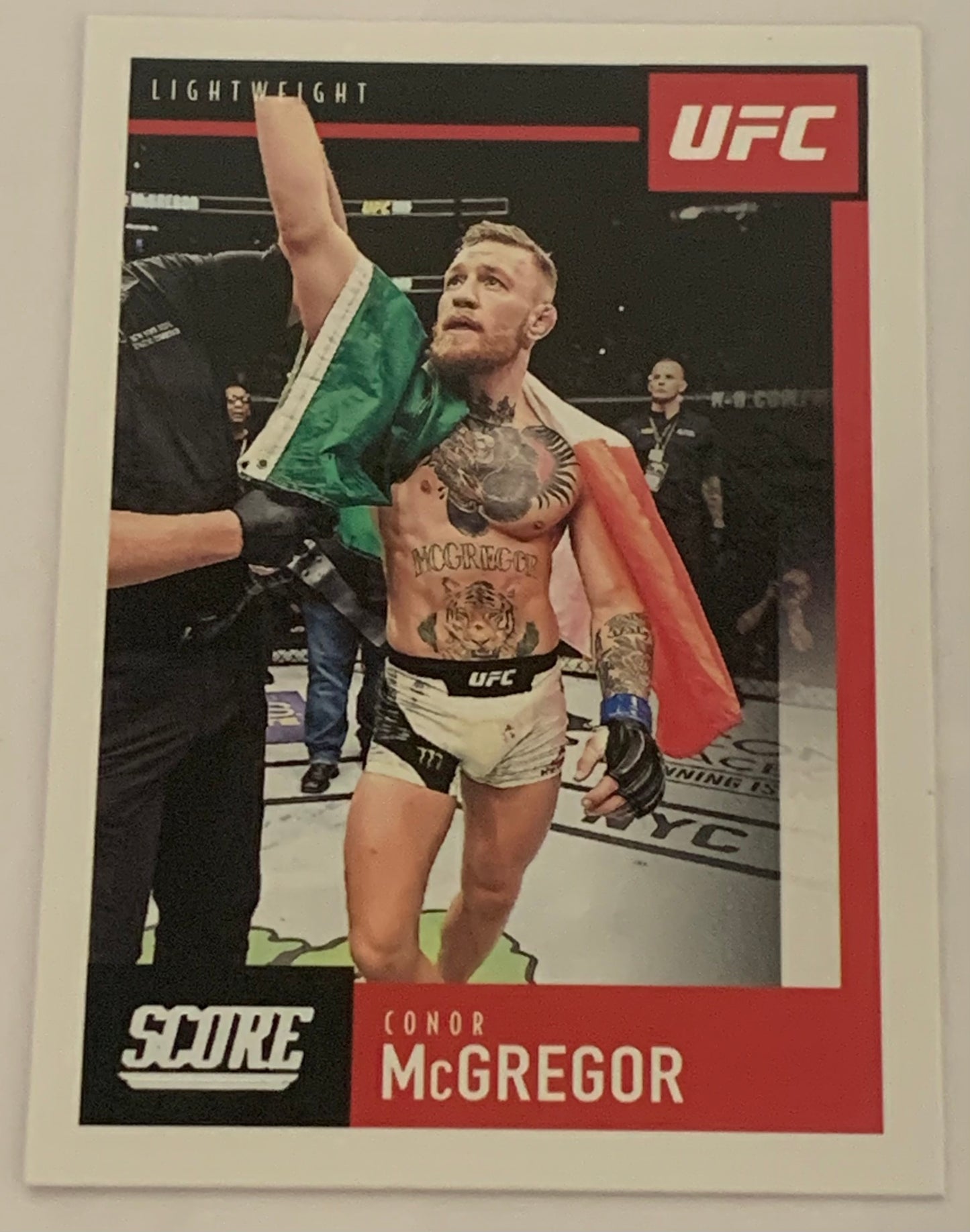 Conor McGregor 2021 UFC Panini Chronicles Score Card