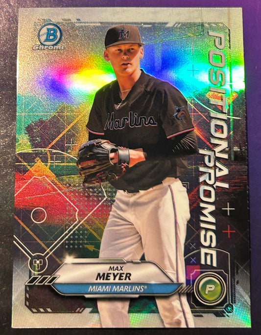 * Max Meyer 2021 Bowman Chrome “Positional Promise” Insert Card