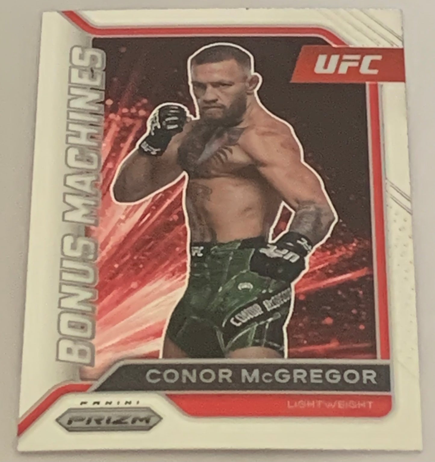 Conor McGregor 2022 Panini Prizm “Bonus Machines” Insert Card