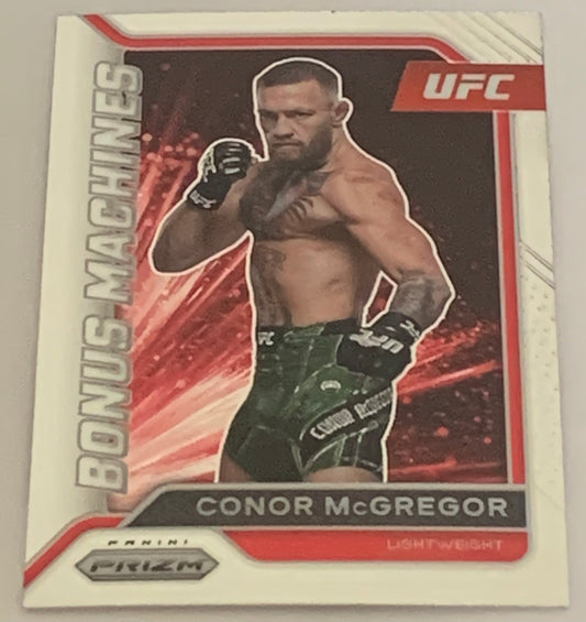 Conor McGregor 2022 Panini Prizm “Bonus Machines” Insert Card