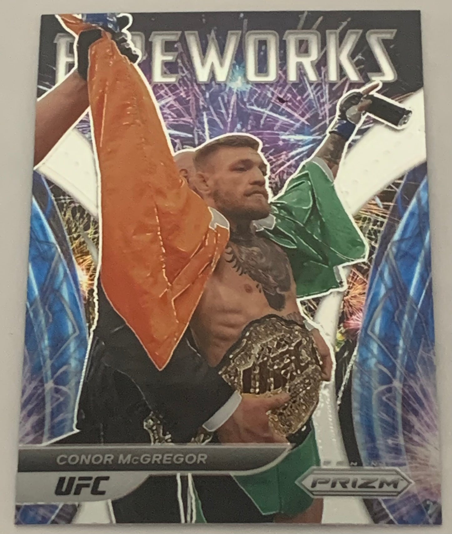 Conor McGregor 2022 Panini Prizm “Fireworks” Insert Card