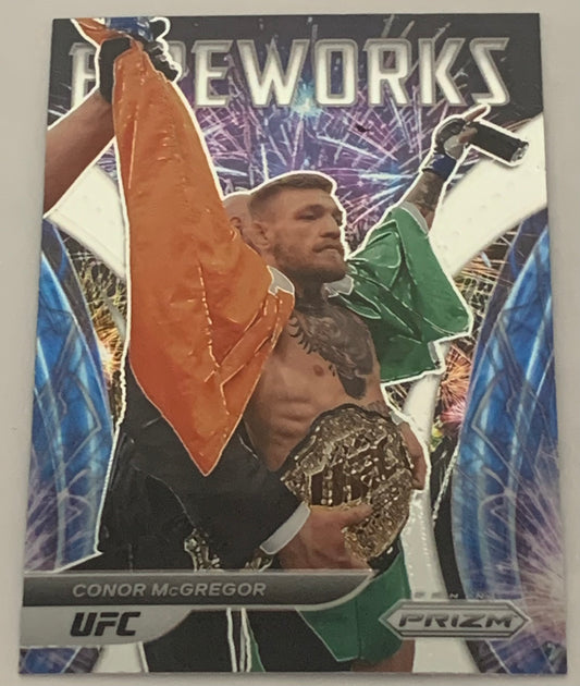 Conor McGregor 2022 Panini Prizm “Fireworks” Insert Card