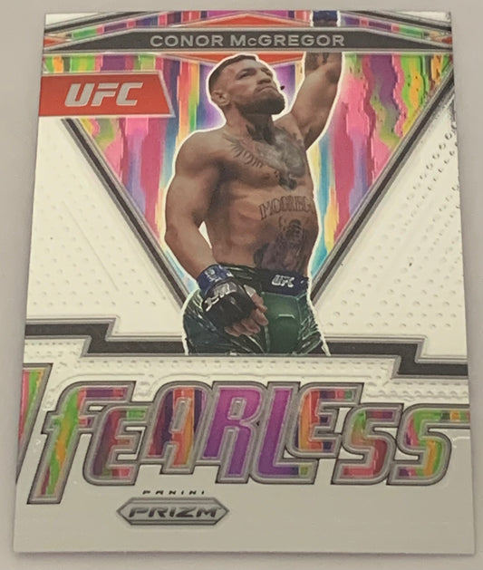 Conor McGregor 2022 Panini Prizm “Fearless” Insert Card
