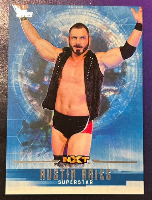 * Austin Aries 2017 NXT WWE Topps Undisputed BLUE Parallel Card