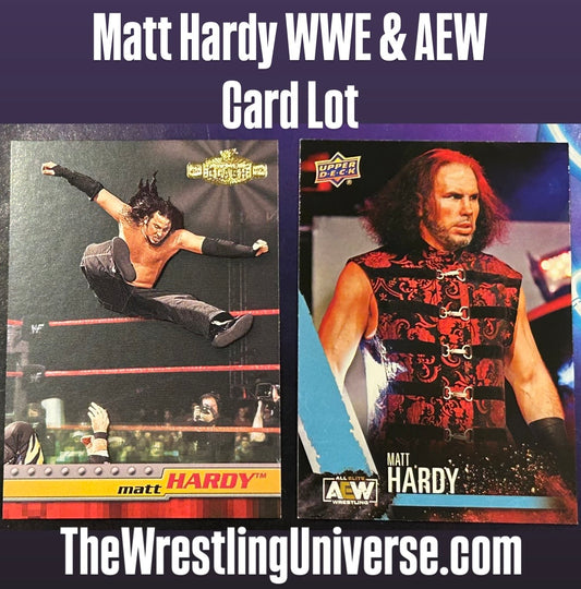 * Matt Hardy WWE & AEW Card Lot (2)