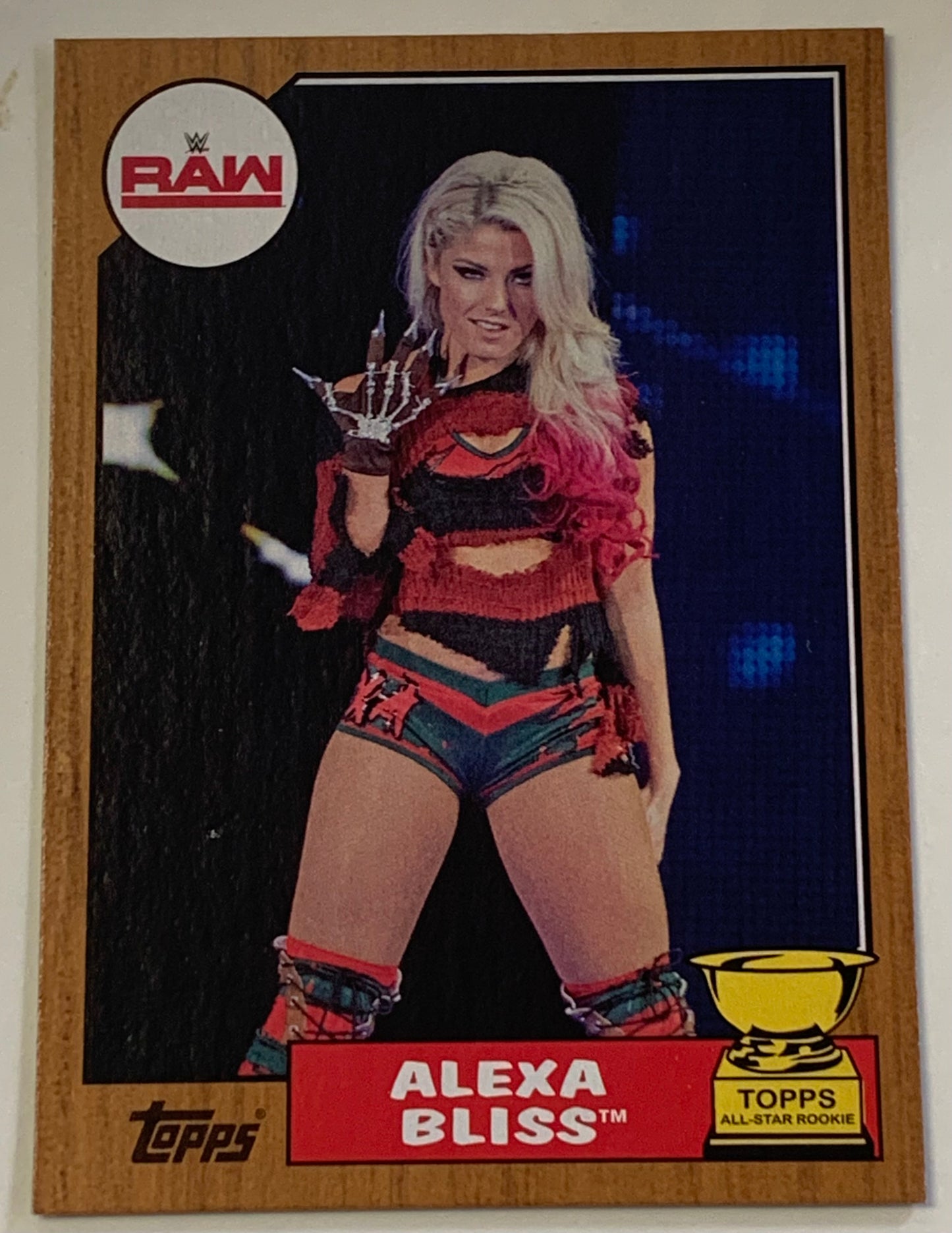 Alexa Bliss 2017 WWE Topps All-Star Rookie Bronze Parallel Card