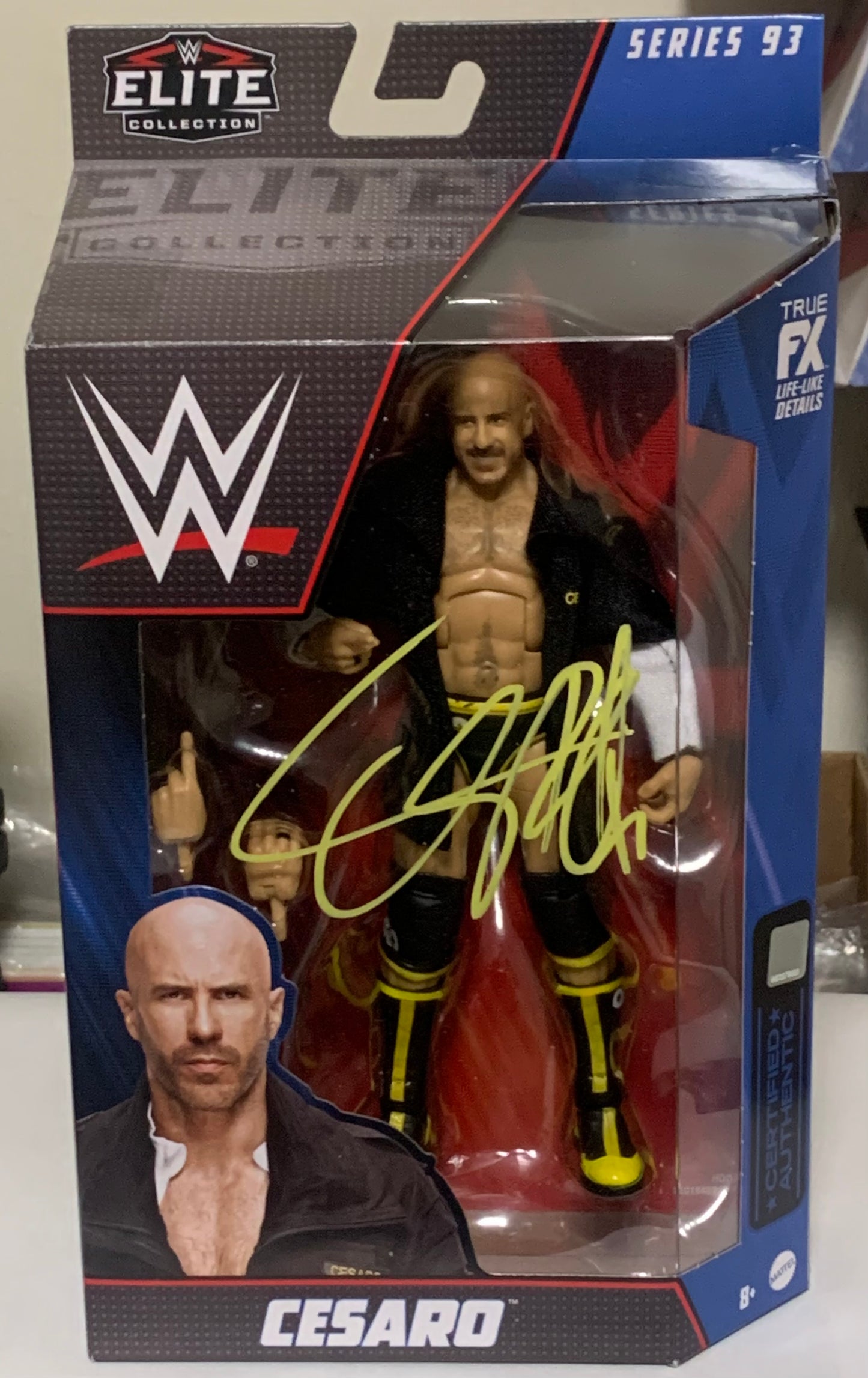 Cesaro (Claudio Castagnoli) SIGNED WWE Elite Series 93 Figure (Comes w/COA)