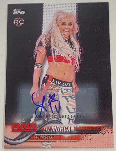 Liv Morgan 2018 WWE Topps Signed Auto Rookie Card #98/99 (Awesome Card)!!!