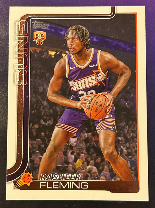 * Rasheer Fleming 2025-26 Topps NBA Rookie Card SUNS