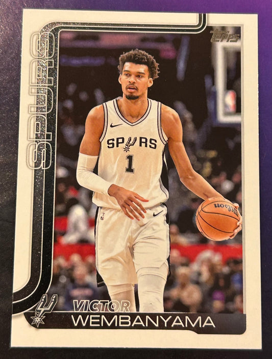 * Victor Wembanyama 2025-26 Topps NBA Card SPURS
