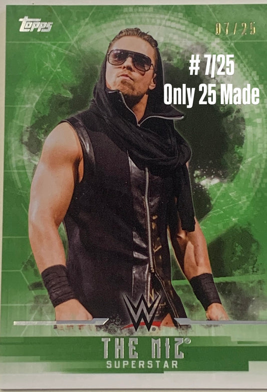 The Miz 2017 WWE Topps Undisputed Green Parallel #7/25