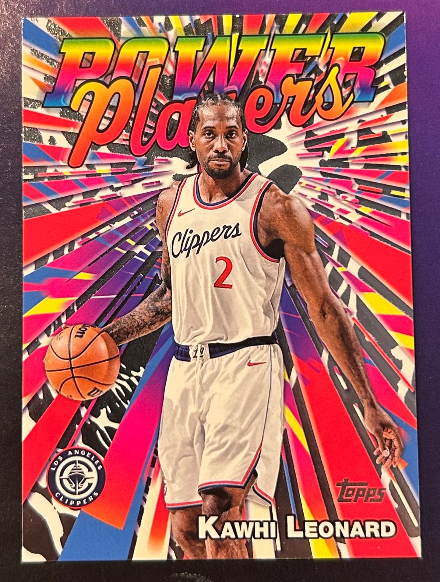* Kawhi Leonard 2025-26 Topps NBA “Power Players” Insert Card CLIPPERS