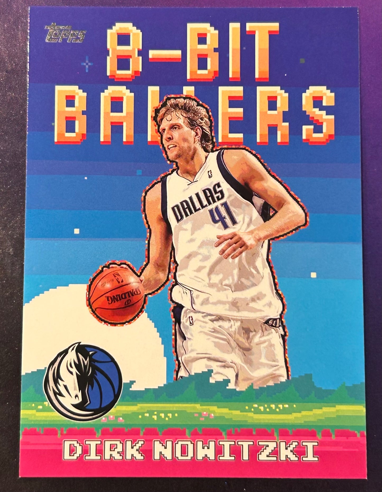 * Dirk Nowitzki 2025-26 Topps NBA “8-Bit Ballers” Insert Card MAVERICKS