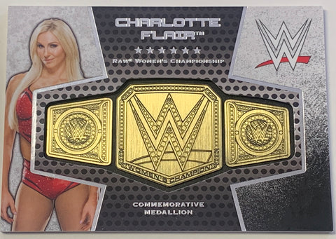 Charlotte Flair 2017 WWE Topps Authentic Commemorative Championship Card #119/199 (Only 199 Made)!!!