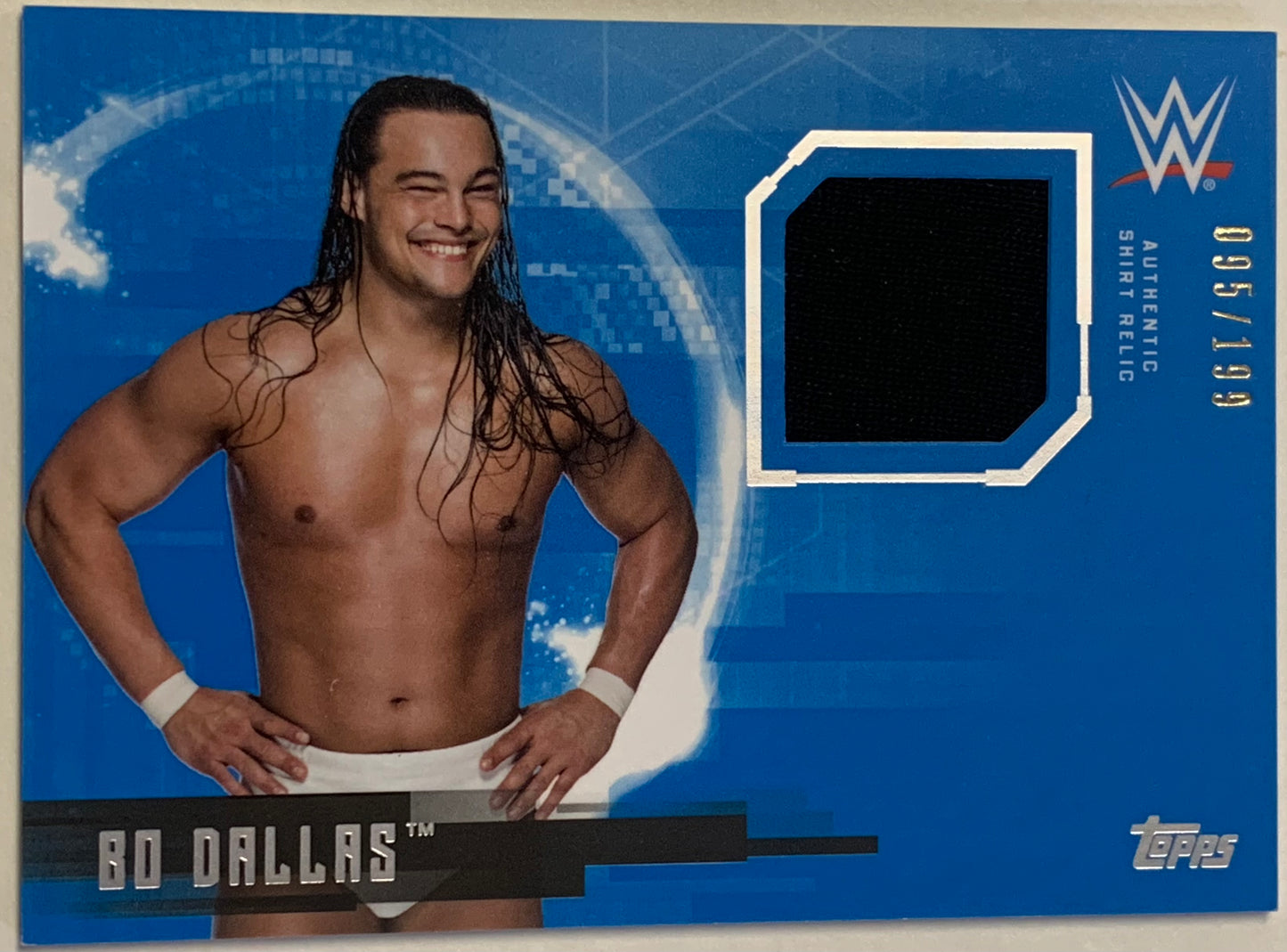 Bo Dallas 2017 WWE Topps Undisputed Authentic Relic Card #95/199