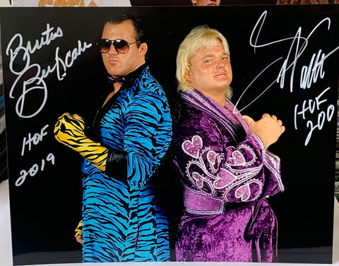 Greg Valentine & Brutus Beefcake 8x10 Color Photo (Greg’s HOF Year is cut off)