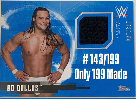 Bo Dallas 2017 WWE Topps Undisputed Authentic Relic Card #143/199 (Uncle Howdy)