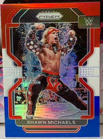 Shawn Michaels HBK 2022 WWE Panini Prizm Tri Color Refractor Card