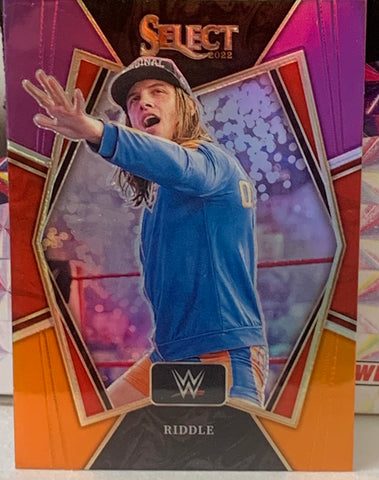 Matt Riddle 2022 WWE Panini Select “Premier Level” Tri-Color Refractor Card