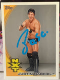 Justin Gabriel 2010 SIGNED WWE NXT ROOKIE Card